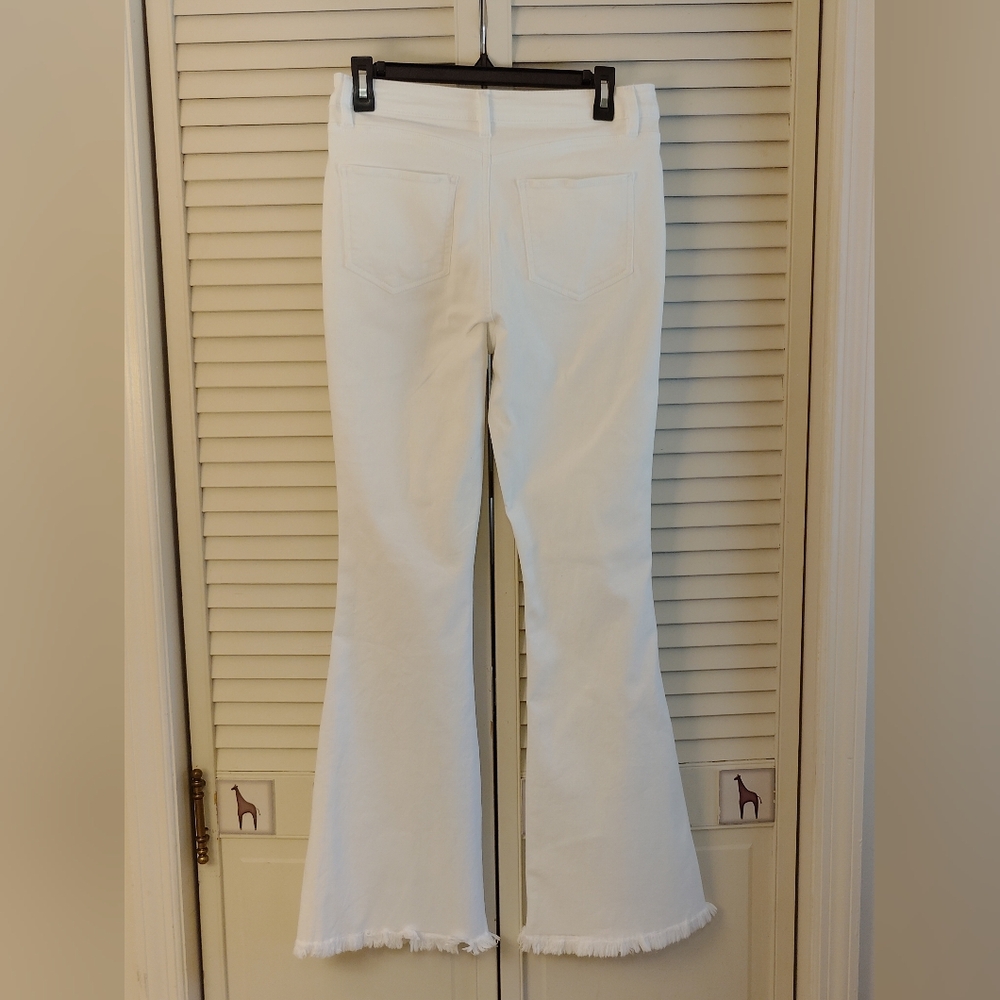 YMI White Flared Women's Jeans - Picture 2 of 4